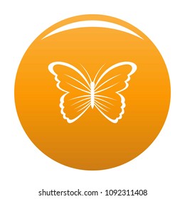 Butterfly in nature icon. Simple illustration of butterfly in nature vector icon for any design orange