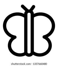 Butterfly, nature line icon 