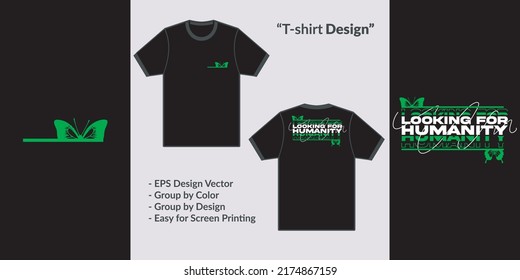 Butterfly neon green streetwear type theme design vector for tshirt hoodie and merchandise