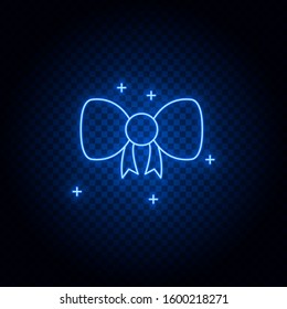 butterfly neon icon. Blue neon vector icon. Transparent background.
