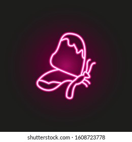 butterfly neon style icon. Simple thin line, outline vector of butterfly icons for ui and ux, website or mobile application