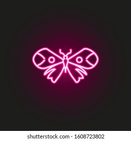 butterfly neon style icon. Simple thin line, outline vector of butterfly icons for ui and ux, website or mobile application