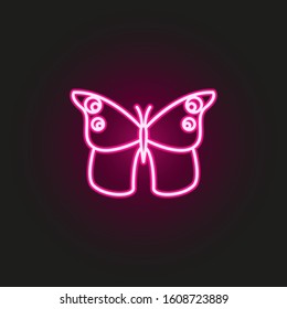 butterfly neon style icon. Simple thin line, outline vector of butterfly icons for ui and ux, website or mobile application