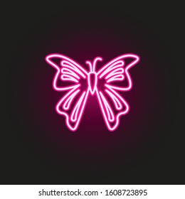 butterfly neon style icon. Simple thin line, outline vector of butterfly icons for ui and ux, website or mobile application