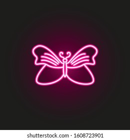 butterfly neon style icon. Simple thin line, outline vector of butterfly icons for ui and ux, website or mobile application