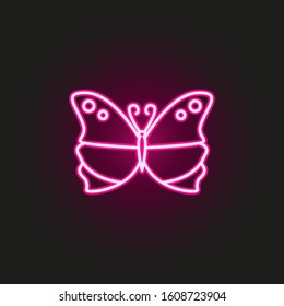 butterfly neon style icon. Simple thin line, outline vector of butterfly icons for ui and ux, website or mobile application