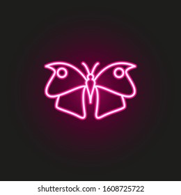 butterfly neon style icon. Simple thin line, outline vector of butterfly icons for ui and ux, website or mobile application