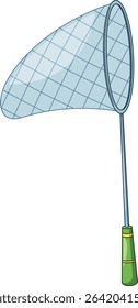 Butterfly net catcher vector illustration