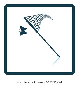 Butterfly net  icon. Shadow reflection design. Vector illustration.