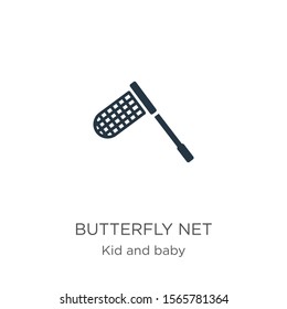 Butterfly net icon vector. Trendy flat butterfly net icon from kids and baby collection isolated on white background. Vector illustration can be used for web and mobile graphic design, logo, eps10
