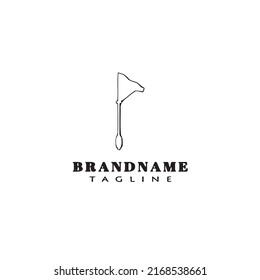 butterfly net logo cartoon icon design simple black modern isolated vector illustration