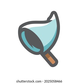Butterfly Net tool Vector icon Cartoon illustration.