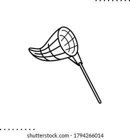 Icono de vector de red de mariposa en contorno