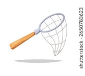 Butterfly net vector isolated on white background.