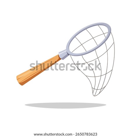 Butterfly net vector isolated on white background.