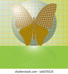 butterfly on the ball