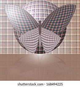 butterfly on the ball