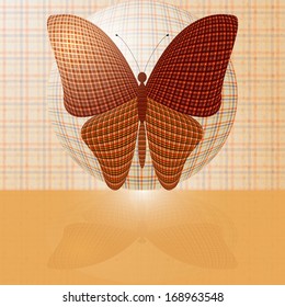 butterfly on the ball