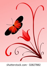 butterfly on a branch