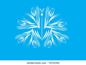 butterfly on isolated background. Illustration