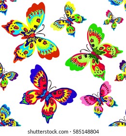 butterfly on white