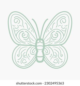 butterfly on a white background