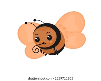 Butterfly on a white background.