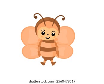 Butterfly on a white background.