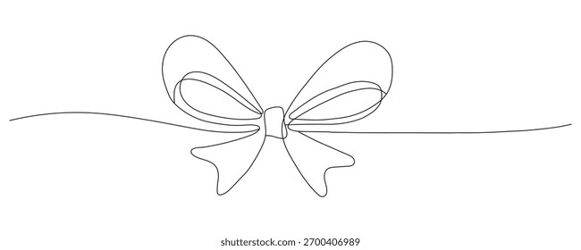 Butterfly in one continuous line drawing vector illustration. Editable stroke