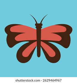 Butterfly with Orange and Brown Wings