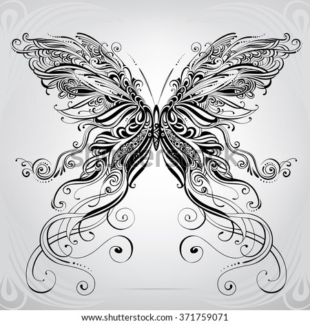 Butterfly in an ornament