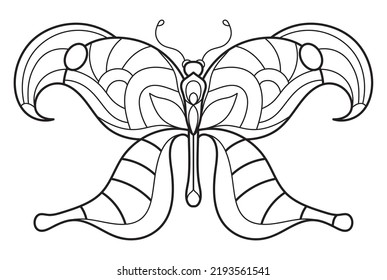 butterfly outline drawing for kids