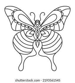 butterfly outline drawing for kids