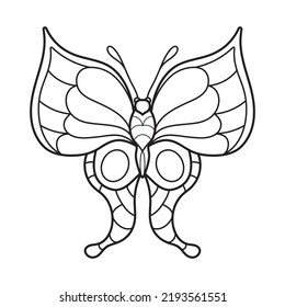 butterfly outline drawing for kids