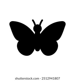 Butterfly outline icon. Insect simple line vector icon  color editable