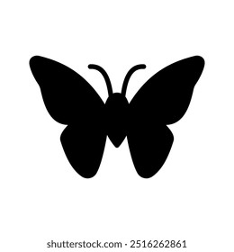 Butterfly outline icon. Insect simple line vector icon  color editable