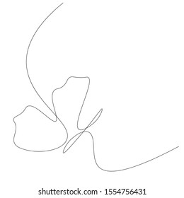 Butterfly outline on white background, vector illustration - Shutterstock ID 1554756431