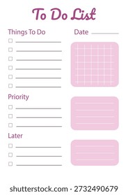 Butterfly Pastel To Do List Planner Page.Minimal pastel to do list planner page decorated with soft butterfly illustrations. Feminine and aesthetic checklist design for productivity, daily planning, task management, journaling and stationery projects. Ideal for printable and digital planner use.