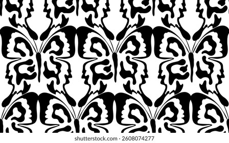 Butterfly pattern. Abstract pattern design. Vector pattern