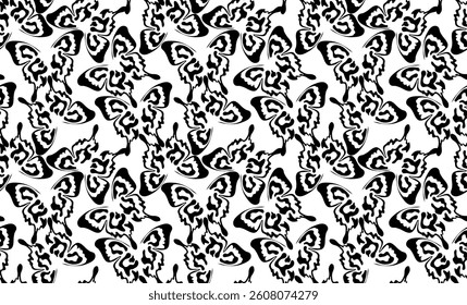 Butterfly pattern. Abstract pattern design. Vector pattern