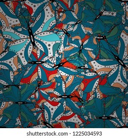 Butterfly pattern. Abstract seamless pattern for wallpaper, clothes, boys, girls. Scribble, sketch, doodle. Vector.