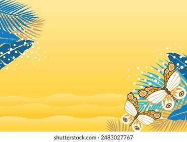 Butterfly pattern background design for background, wallpaper, carpet, wrapping, fabric, textile fashion wearing.