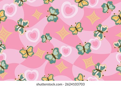 butterfly pattern for background, fabric, cover, wrapping, wallpaper, etc.