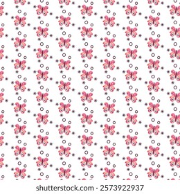 Butterfly pattern design with background