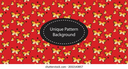 Butterfly pattern design background, vector illustration