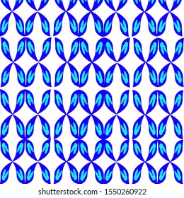 butterfly pattern and floral patter with blue color