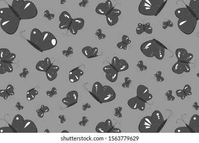 butterfly pattern life black and white
