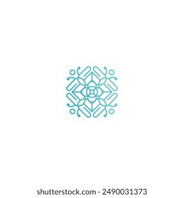 butterfly pattern logo icon vector technology