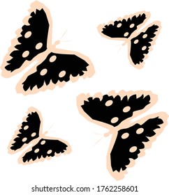 Butterfly pattern original design and digital drawing. It can be used in web, wallpaper, ceramic and fabric designs.