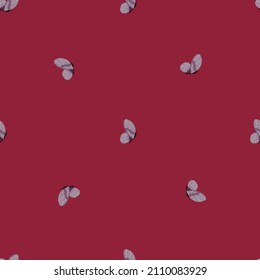 Butterfly pattern seamless in freehand style. Cute insect which fly in a meadow on colorful background. Vector illustration for textile prints, fabric, banners, backdrops and wallpapers.